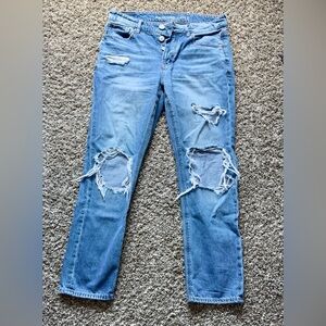 American Eagle jeans, size 2 short, distressed